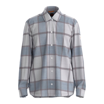 Lækker gråternet overshirt fra BOSS