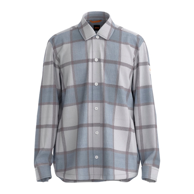 Lækker gråternet overshirt fra BOSS