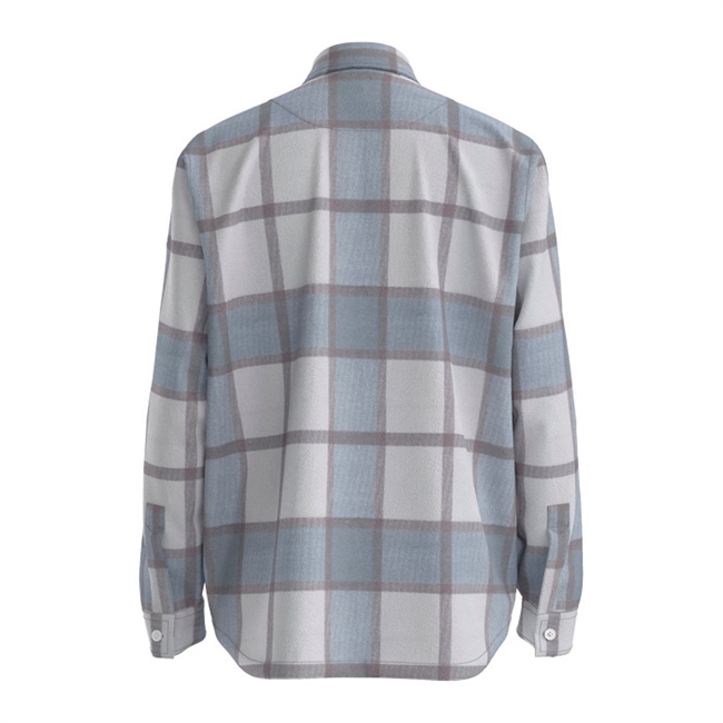 Lækker gråternet overshirt fra BOSS