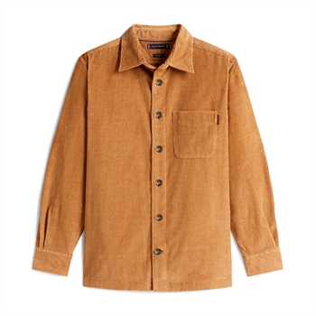 Lækker fløjls overshirt i farven brændt brun fra Tommy Hilfiger