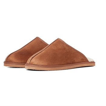 Behagelige hjemmesko i cognac farve fra Jack & Jones.