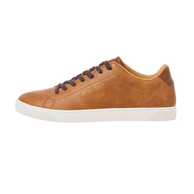 Cintura In Pelle JACK & JONES Cognac - Fibbia Ad Ardiglione, Larga 3,5 Cm, Taglia 95