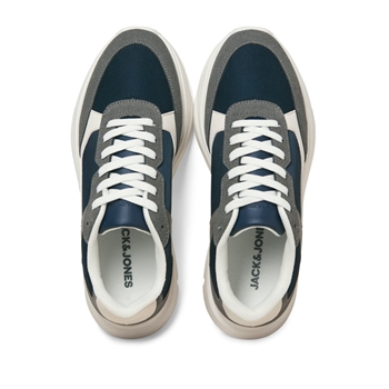 Smarte sneakers i blå, beige og hvid fra Jack & Jones.