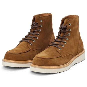 Selected Teo New Suede Moc-toe Støvle Brun