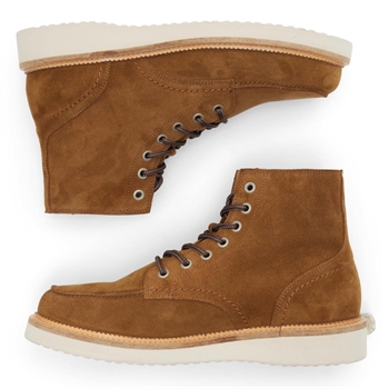 Selected Teo New Suede Moc-toe Støvle Brun