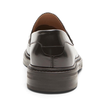 Klassisk og Stilfuld Sort Læder Loafer fra Selected.