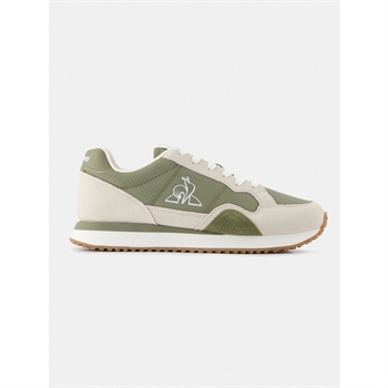 Moderne flot sneaker i hvid og grøn fra Le coq Sportif.