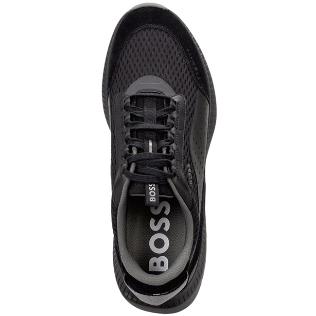 Stilfuld BOSS Sneaker i Farven Sort