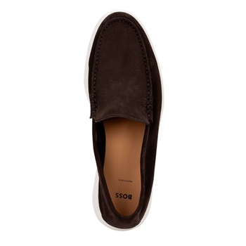 Lækker brun suede loafer Fra BOSS.