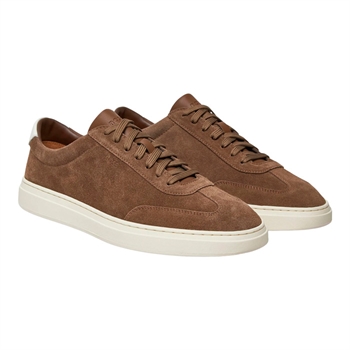 Moderne ruskinds sneaker fra BOSS i brun