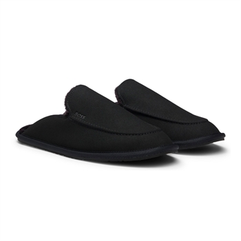 Lækre slip-on hjemmesko i sort fra BOSS