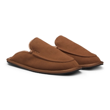 Lækre slip-on hjemmesko i mørkebrun fra BOSS