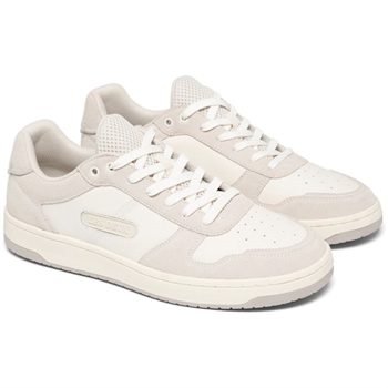 Basket Sneaker fra Les Deux i hvid med suede detaljer.