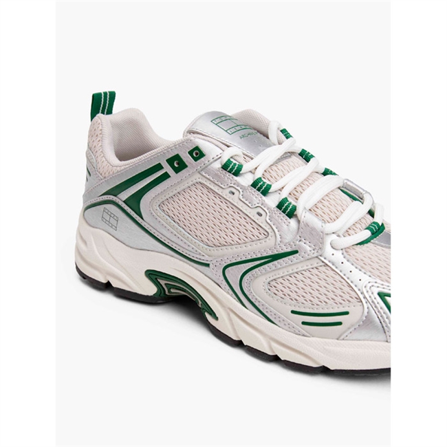 Smart sneakers i metallic look fra Tommy Hilfiger.