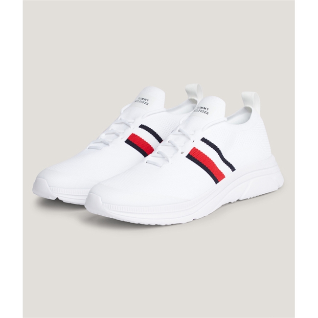 Lette og Behagelige Hvide Runner Sneaker fra Tommy Hilfiger.