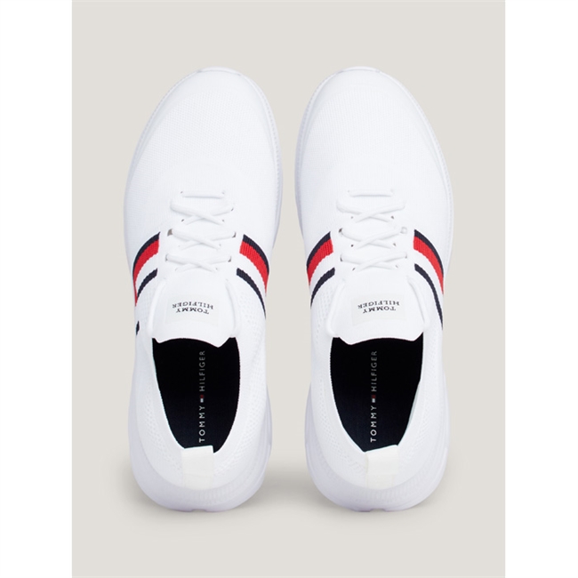 Lette og Behagelige Hvide Runner Sneaker fra Tommy Hilfiger.