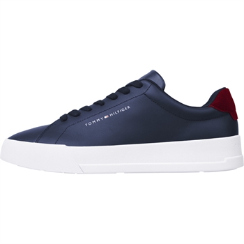 Super flot blå læder sneaker fra Tommy Hilfiger.