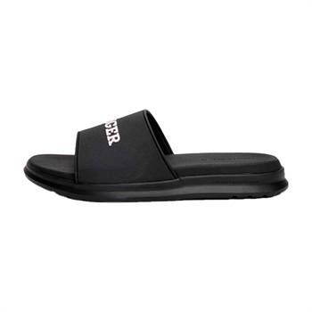 Sort sandal med logo fra Tommy Hilfiger.