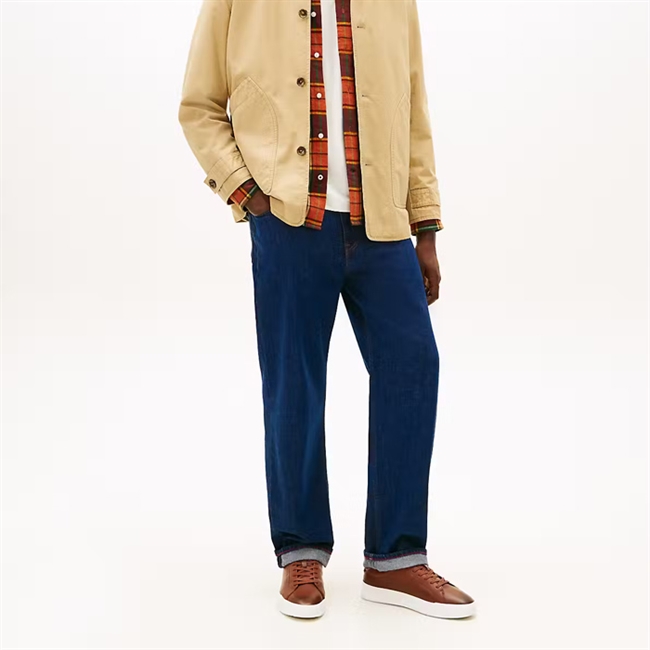 Tommy Hilfiger Court Core Leather Sneaker Cognac