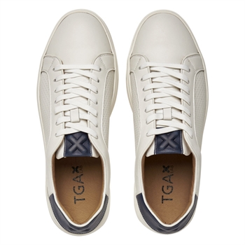 Hvide Læder Sneakers m/ Kontrask fra TGA by Ahler