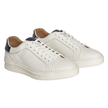 Hvide Læder Sneakers m/ Kontrask fra TGA by Ahler