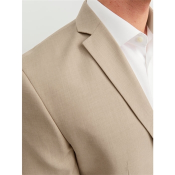 Moderne blazer i lys sandfarve fra Jack & Jones