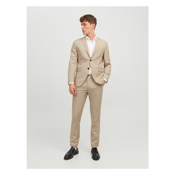 Moderne blazer i lys sandfarve fra Jack & Jones