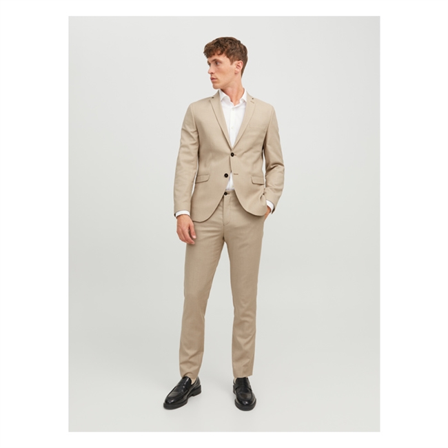 Moderne blazer i lys sandfarve fra Jack & Jones