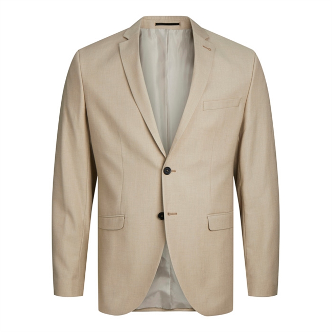 Moderne blazer i lys sandfarve fra Jack & Jones