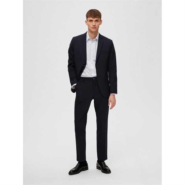 Klassisk Navy Blazer med stræk fra Selected