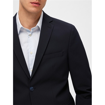 Klassisk Navy Blazer med stræk fra Selected