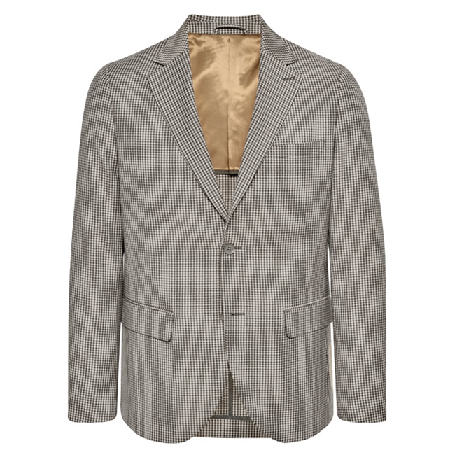 Flot små ternet beige Blazer fra Matinique.