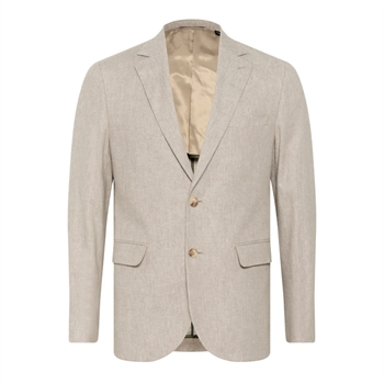 Flot og stilren hør blazer i beige fra Matinique