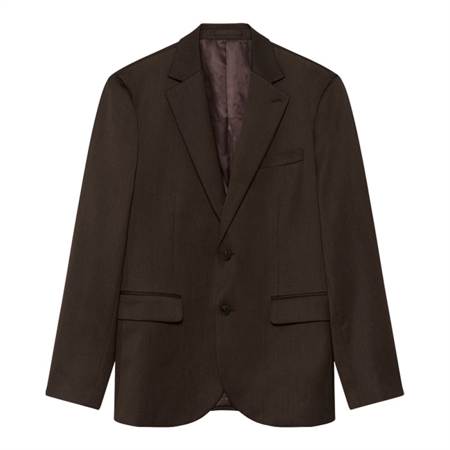 Klassisk pæn blazer i mørkebrun fra Matinique