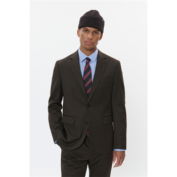 Klassisk pæn blazer i mørkebrun fra Matinique