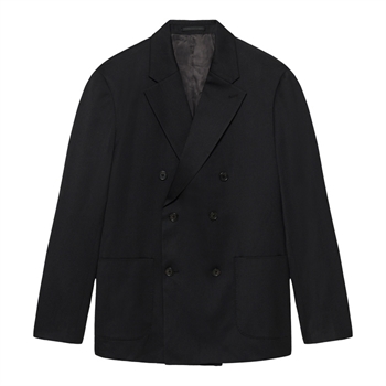 Moderne og pæn dobbeltradede blazer i sort fra Matinique