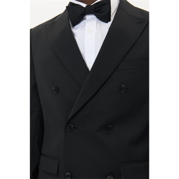 Moderne dobbeltradede blazer i sort fra Matinique