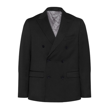 Moderne dobbeltradede blazer i sort fra Matinique