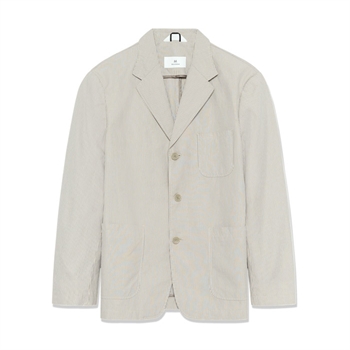 Moderne stribet blazer i beige fra Matinique