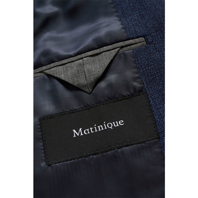 Stilren struktureret blazer i navy fra Matinique