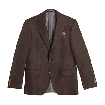 Moderne og stilren blazer i brun fra Sand