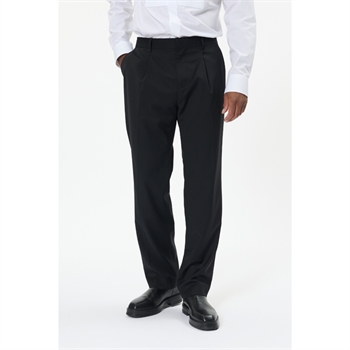 Moderne pleat bukser i sort fra Matinique