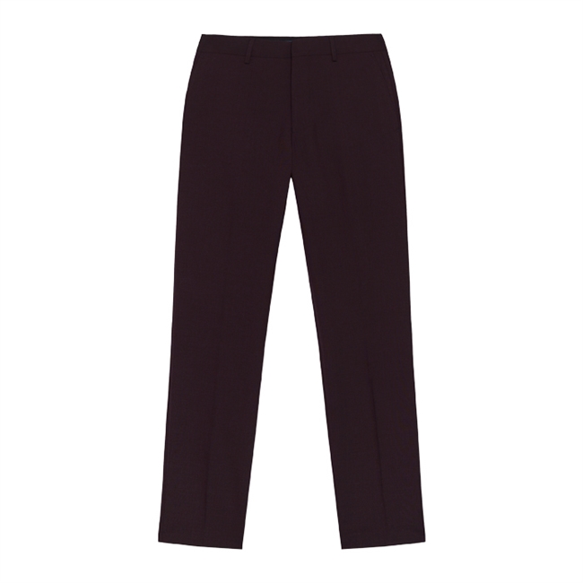 Moderne pleat bukser i bordeaux fra Matinique