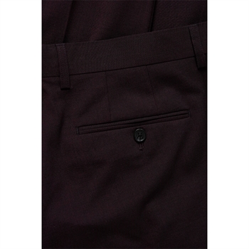 Moderne pleat bukser i bordeaux fra Matinique