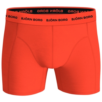 3-pak boxer brief fra Björn Borg i grønne og orange farver.