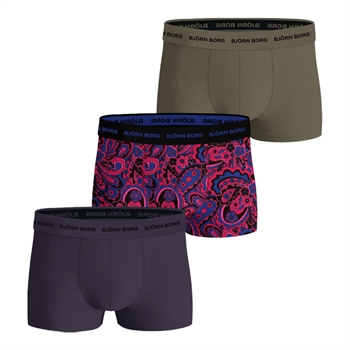 3-pak boxer underbukser i farvet mix fra Björn Borg