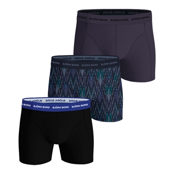 3-pak boxer underbukser i blåt mix fra Björn Borg