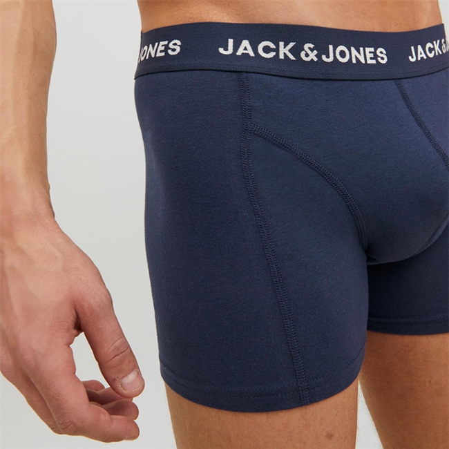 Jack & Jones 3-pak mørkeblå bomulds trunks