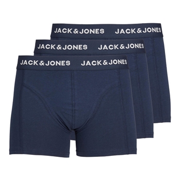 Jack & Jones 3-pak mørkeblå bomulds trunks