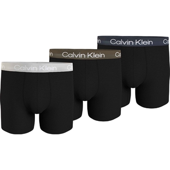 Calvin Klein 3-Pack Tights Sort m. Farvet Elastik